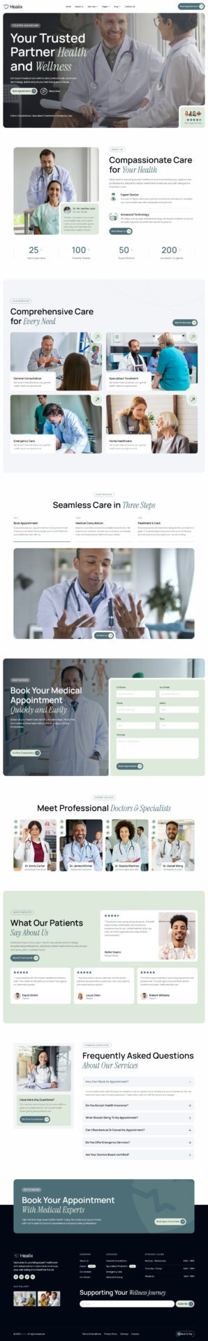 Responsive WordPress website design mockup