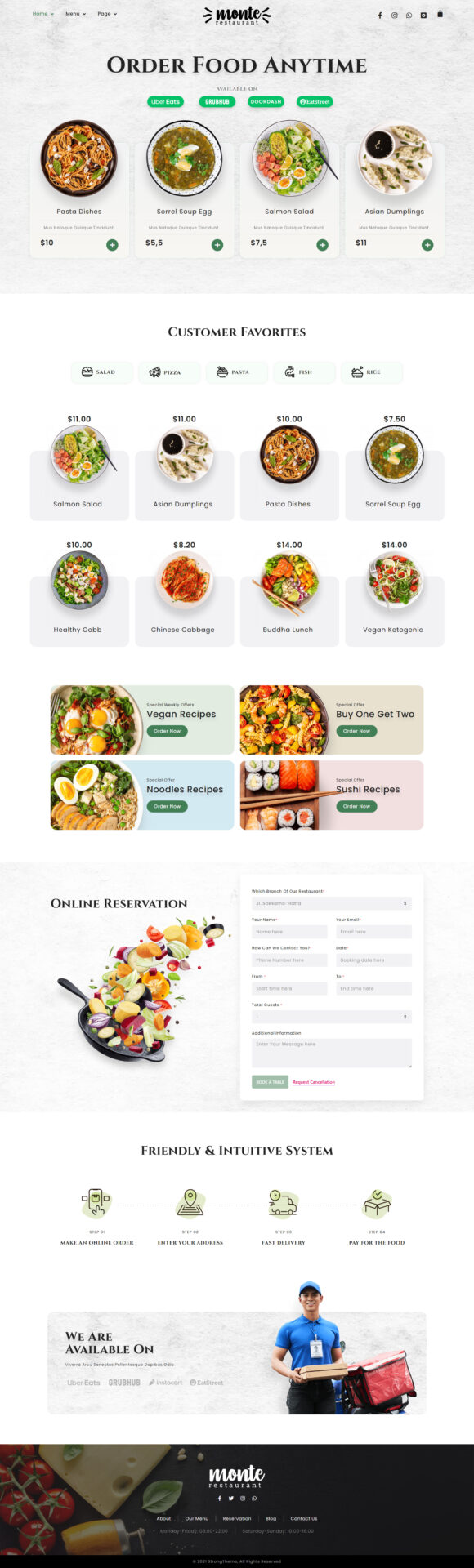 Responsive WordPress website design mockup