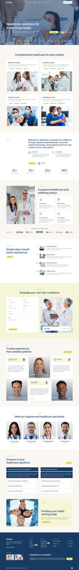 Responsive WordPress website design mockup