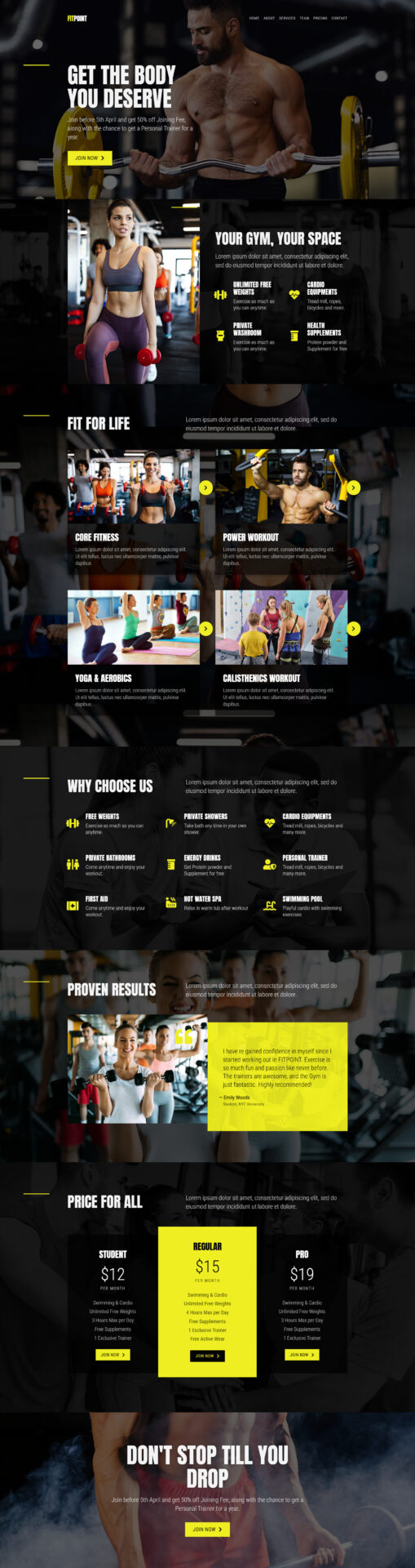 Responsive WordPress website design mockup