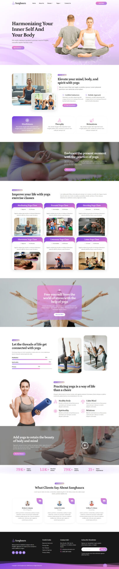 Responsive WordPress website design mockup