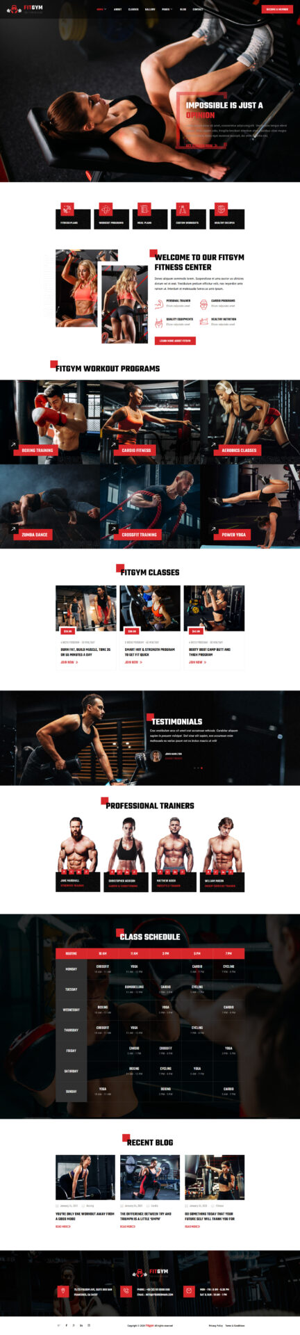 Responsive WordPress website design mockup
