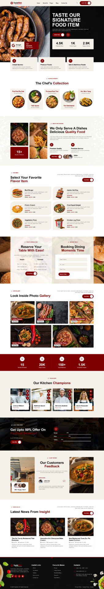 Responsive WordPress website design mockup