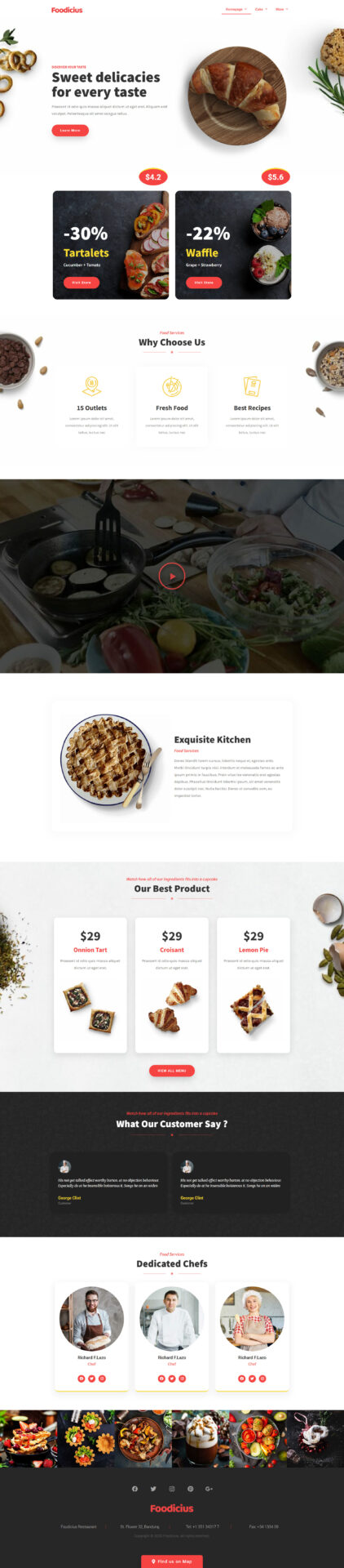 Responsive WordPress website design mockup