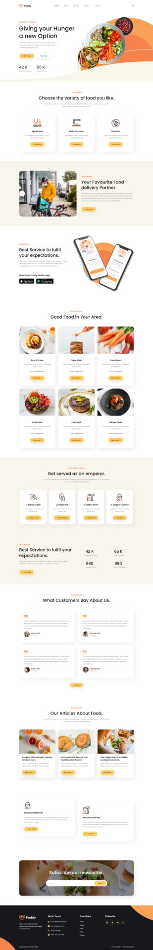 Responsive WordPress website design mockup
