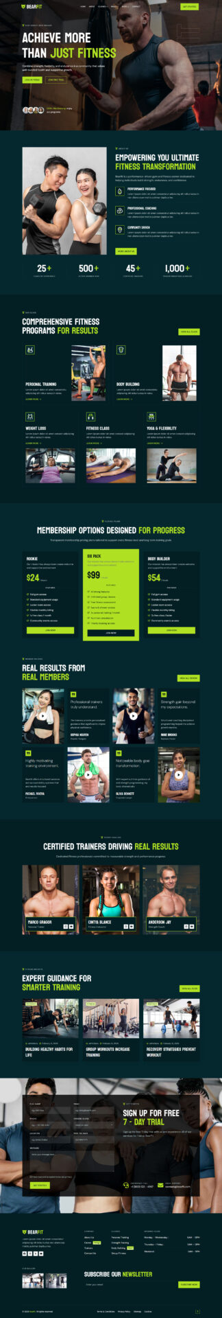 Responsive WordPress website design mockup