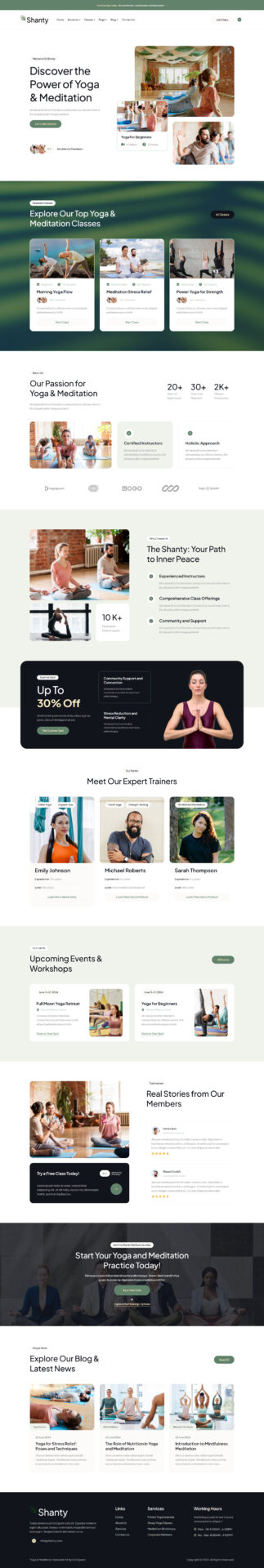 Responsive WordPress website design mockup