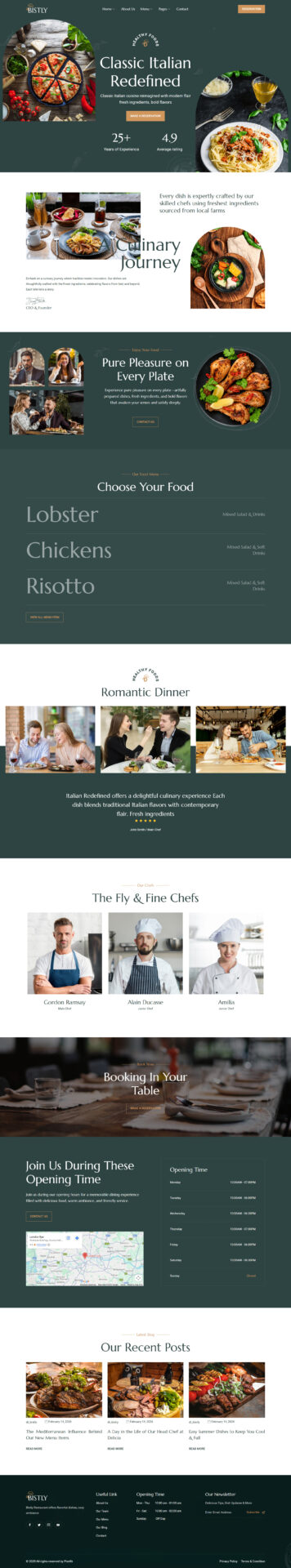 Responsive WordPress website design mockup