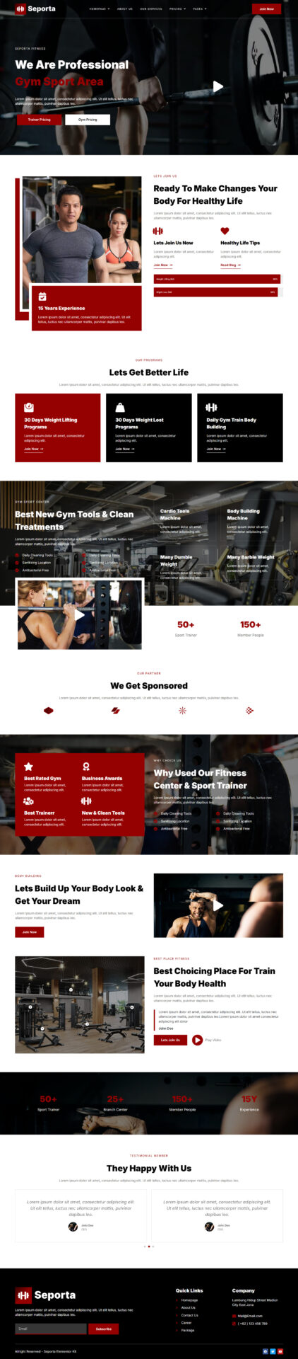 Responsive WordPress website design mockup