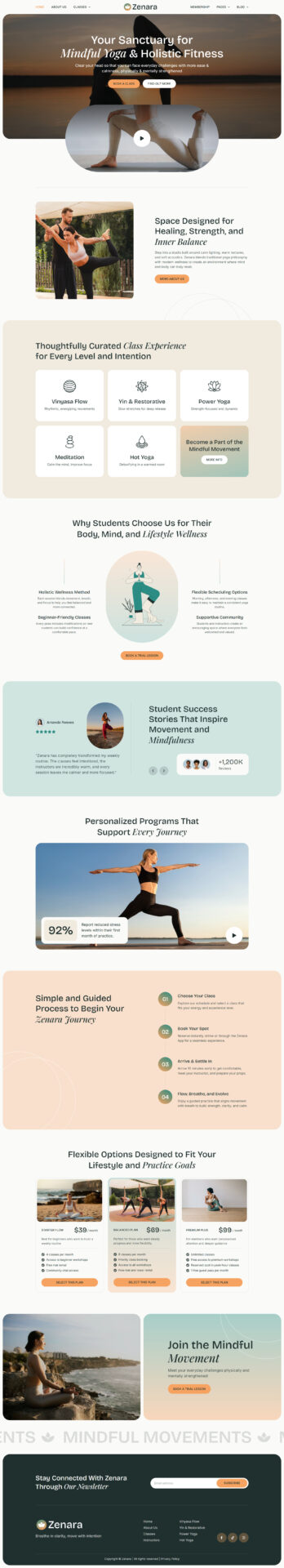 Responsive WordPress website design mockup