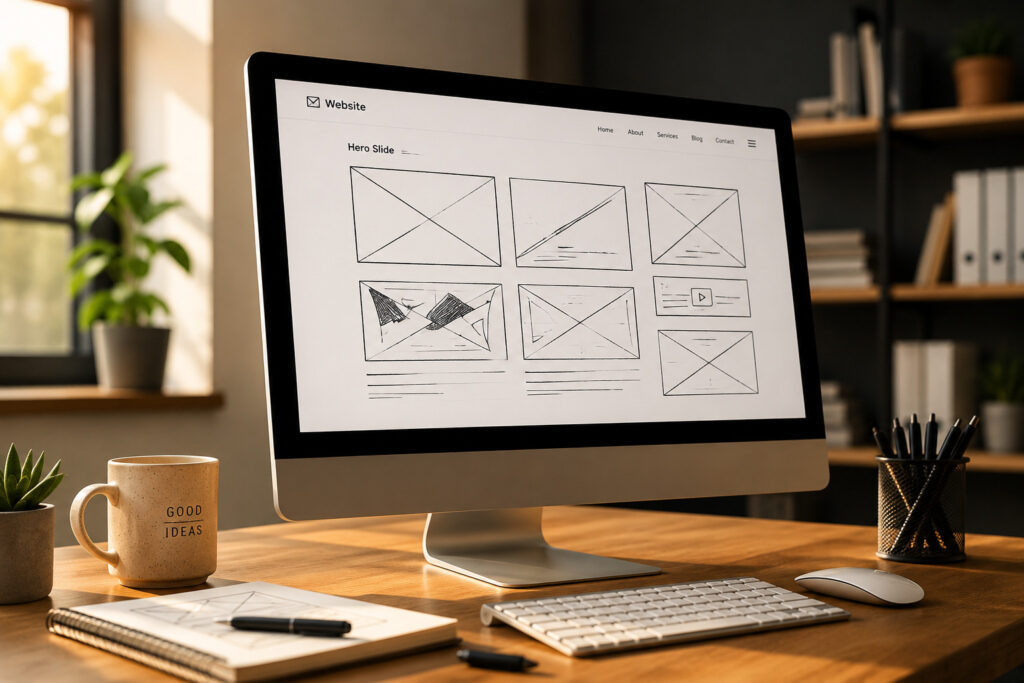 Web design and WordPress blog illustration