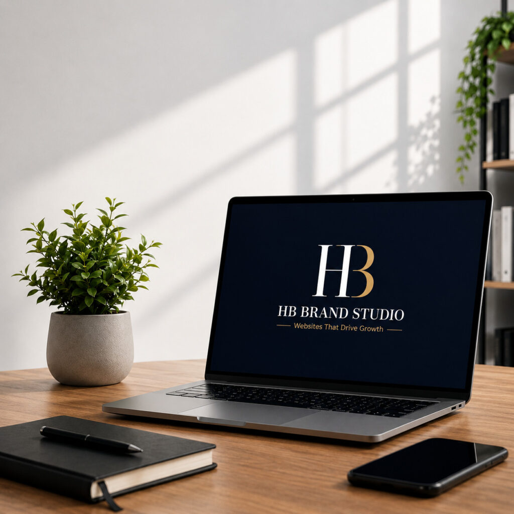 Premium WordPress website workspace by HB Brand Studio