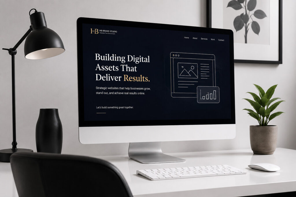 Premium WordPress website workspace by HB Brand Studio