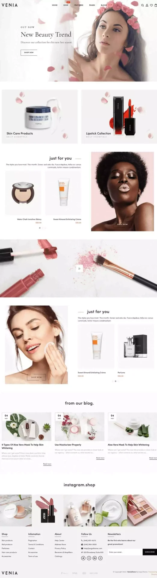 Responsive WordPress website design mockup